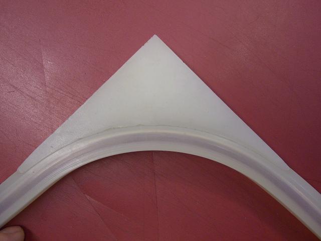 Anvulkanisierte Dichtecke