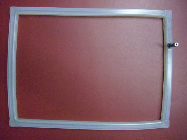 Rechteckiger Dichtrahmen aus Silikon mit vier vulkaniserten Ecken